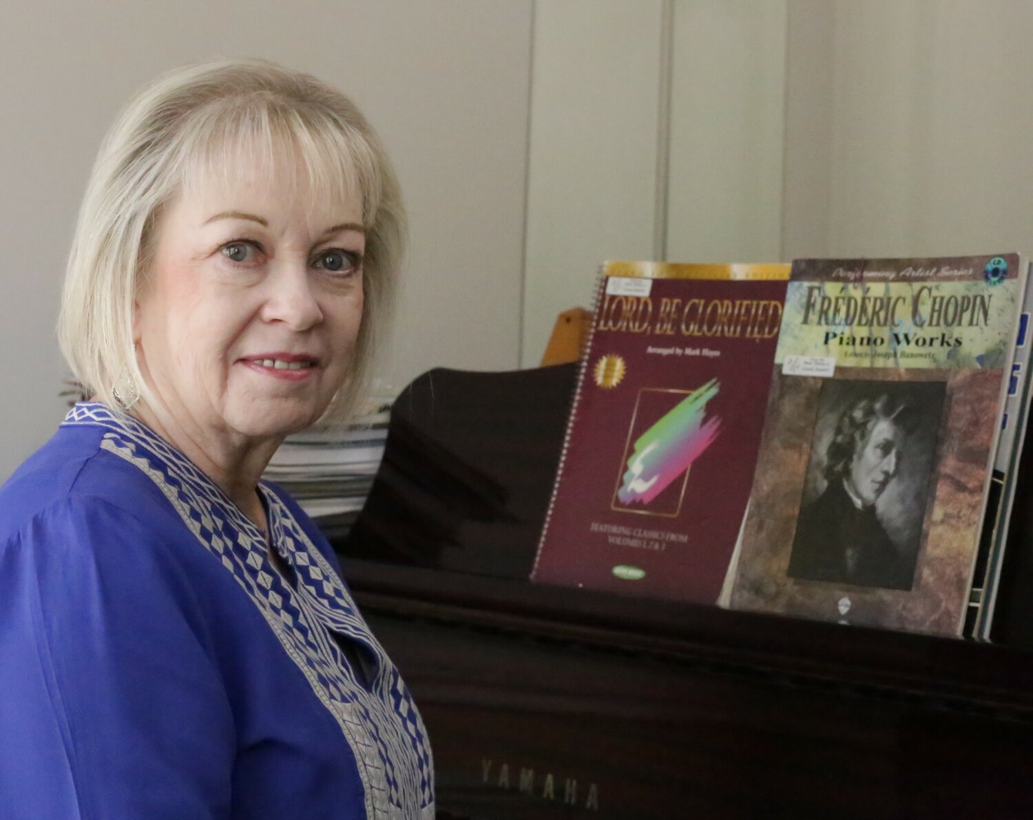 Piano instructor Connie Emmert of Quitman